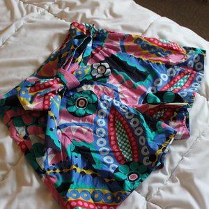 J.Crew Bold Abstract Print Vacation Shorts | Size 2 | Colorful Festival Style